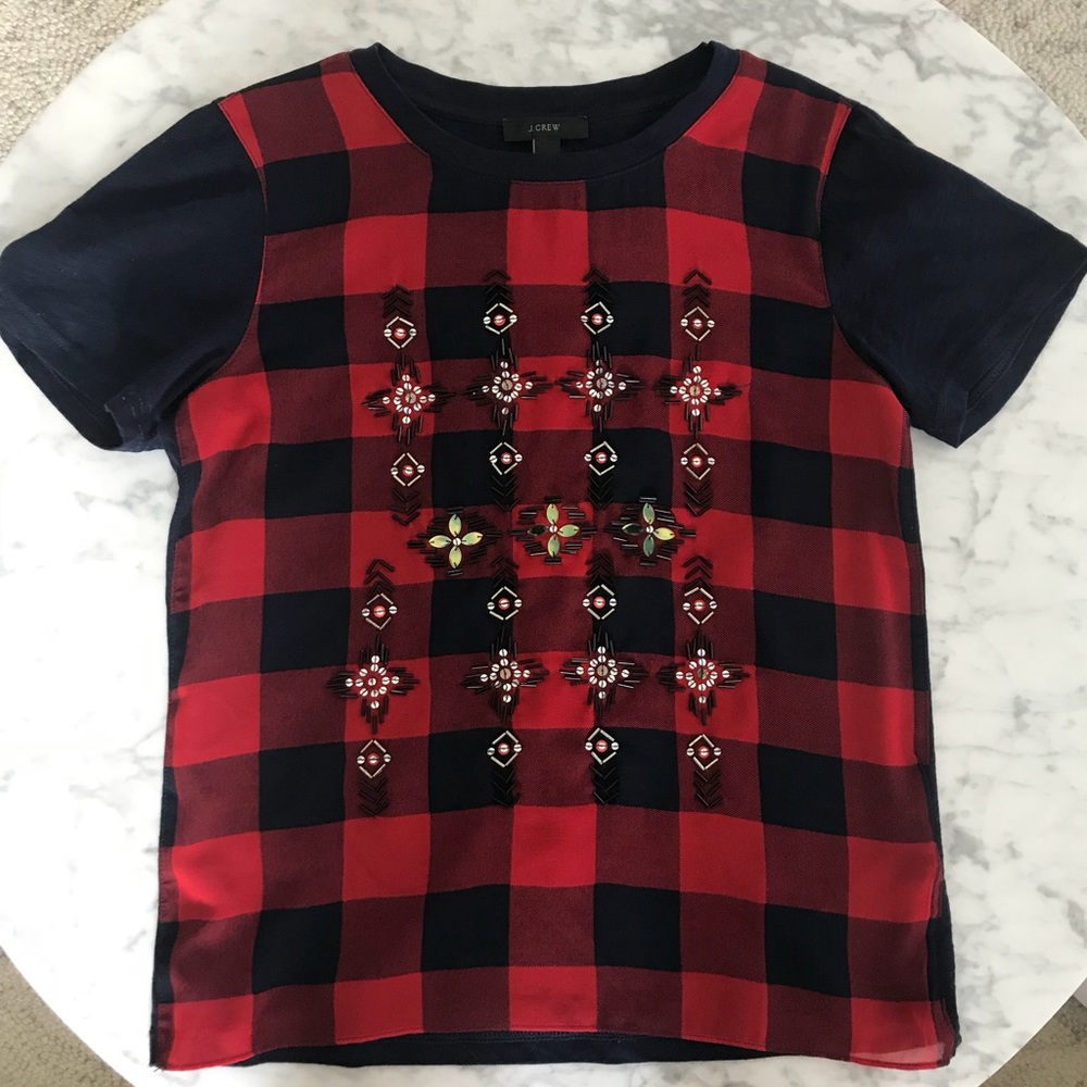 J Crew Embellished T ❤️